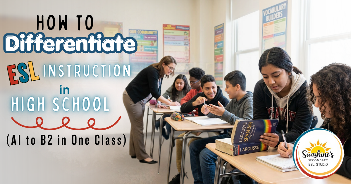 How to Differentiate ESL Instruction in High School (A1–B2 in One Classroom)